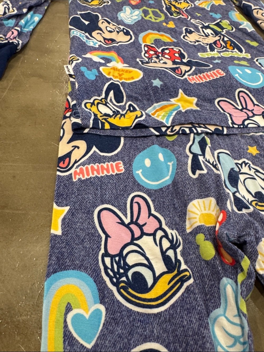 Little Sleepies Navy Blue Mickey & Friends One-Piece Pajama Set - Picture 8 of 9